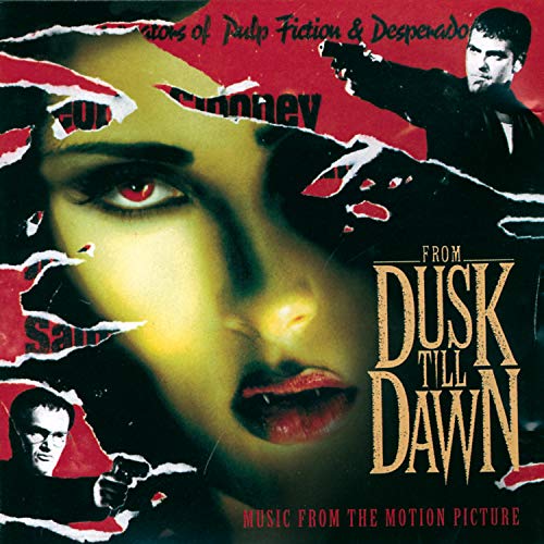 “From Dusk Till Dawn” soundtrack CD cover with a woman and gun imagery.