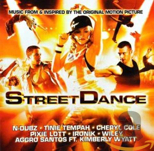 CD cover for “Street Dance” soundtrack featuring dancers and artist names.