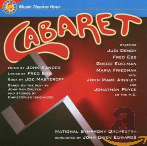 CD cover for “Cabaret” starring Judi Dench, with red title text.