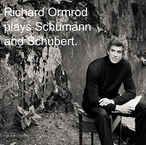 CD cover featuring pianist Richard Ormrod and textured background.
