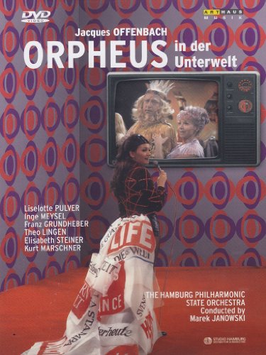 DVD cover for "Orpheus In Der Unterwelt" featuring performers in costume.