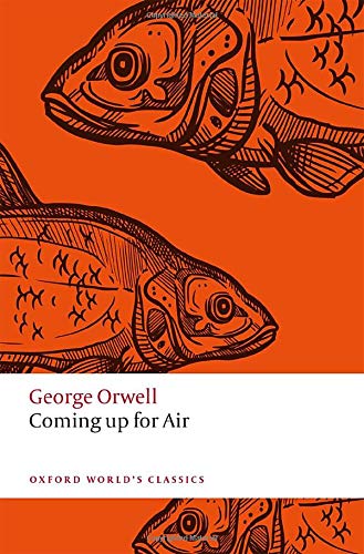 Book cover with orange background and repeating fish illustrations.