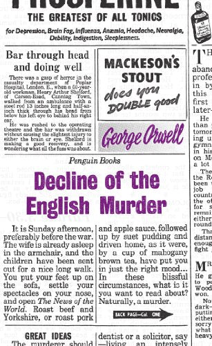 Penguin Great Ideas book cover: "Decline of the English Murder" by George Orwell.