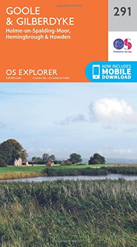 OS Explorer map cover for Goole & Gilberdyke area, with landscape image.