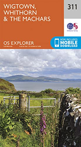 Ordnance Survey Explorer map cover for Wigtown, Whithorn and the Machars.
