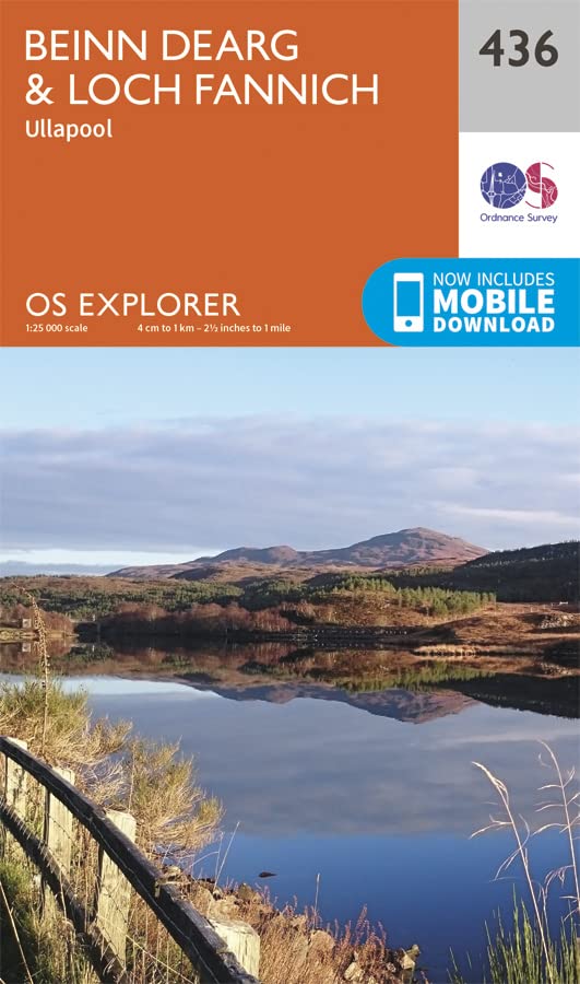 Ordnance Survey map cover showing Scottish mountains and a loch.