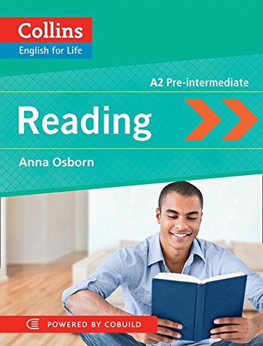 Book cover: “Reading A2” with a young man reading indoors.