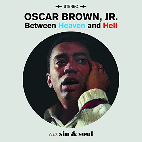 Album cover featuring a portrait of Oscar Brown Jr. inside a black circle.