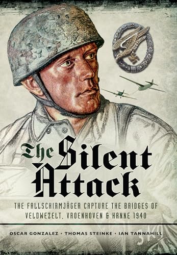 Book cover depicting a German paratrooper in helmet, with planes above.