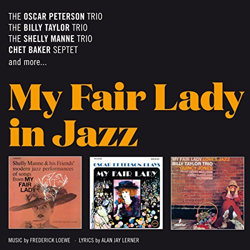 Album cover titled My Fair Lady in Jazz featuring three classic jazz record covers.