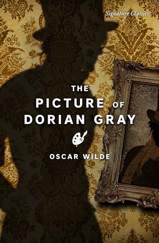 Book cover for "The Picture of Dorian Gray" with a shadowed figure.