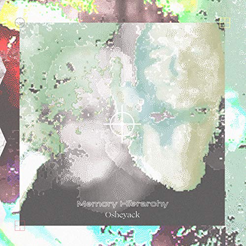 Vinyl record cover for Osheayack’s “Memory Hierarchy” with abstract, textured art.