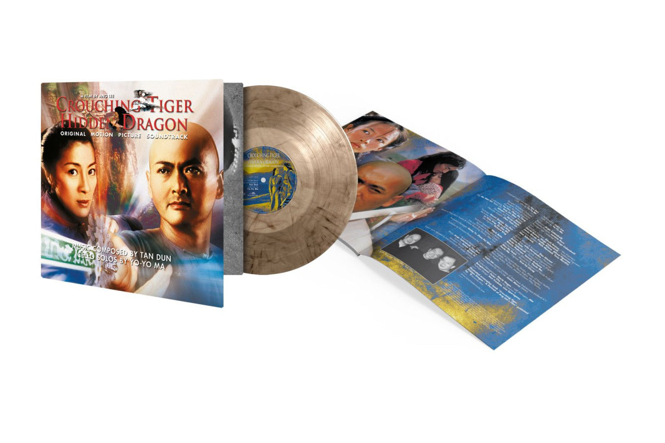 “Crouching Tiger, Hidden Dragon” soundtrack vinyl record with insert booklet.