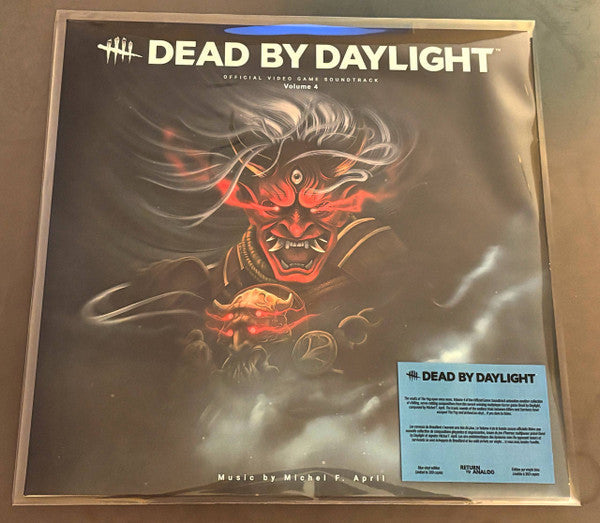 “Dead by Daylight” Volume 4 vinyl record with a red Oni mask cover.