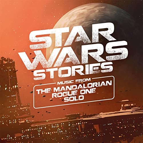Star Wars Stories" vinyl record cover with planetary backdrop and logo.