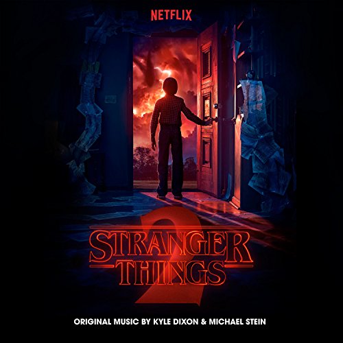 Stranger Things Volume 2 soundtrack CD cover with boy and red portal.