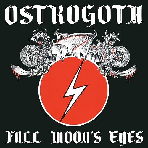 CD cover with dragons, lightning bolt, and red circle on black background.
