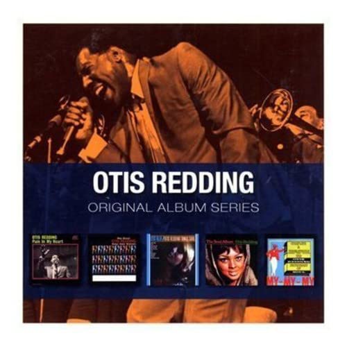 Otis Redding album cover featuring the singer with microphone and album art.