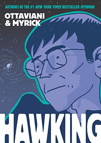 Comic book cover featuring Stephen Hawking in illustrated style.