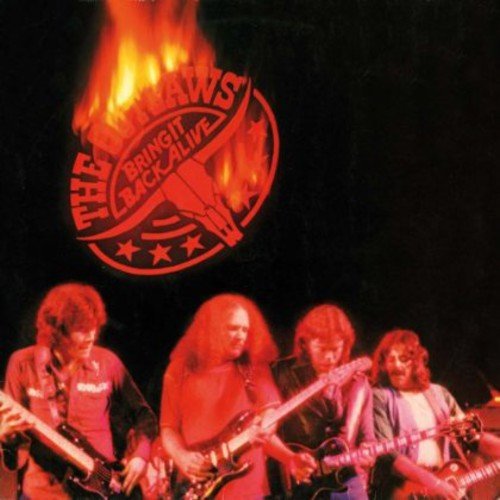 Album cover for The Outlaws’ “Bring It Back Alive” featuring band photo.