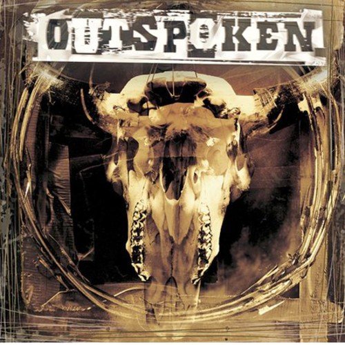 CD cover for Outspoken’s “Bitter Shovel” featuring a bull skull image.