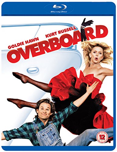 Blu-ray cover art for Overboard featuring Goldie Hawn and Kurt Russell.