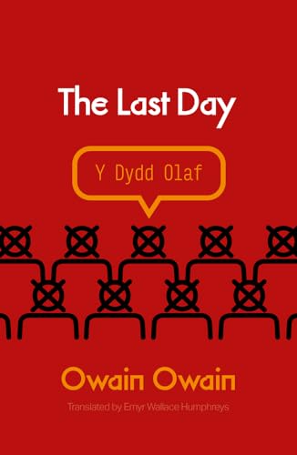 Red book cover with silhouetted figures and white text: "The Last Day.