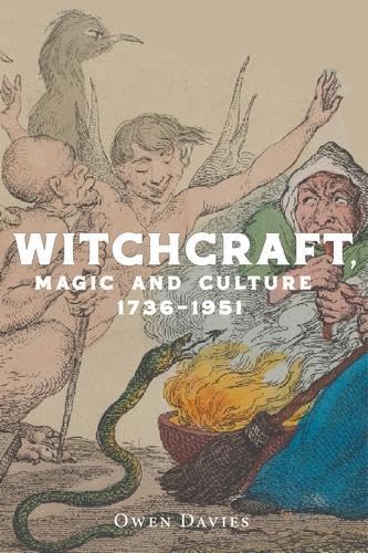 Book cover depicting a witch, demons, and a snake around a fire.