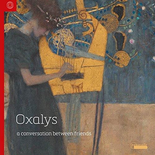CD cover: painting of two figures with a harp, text “Oxalys”.