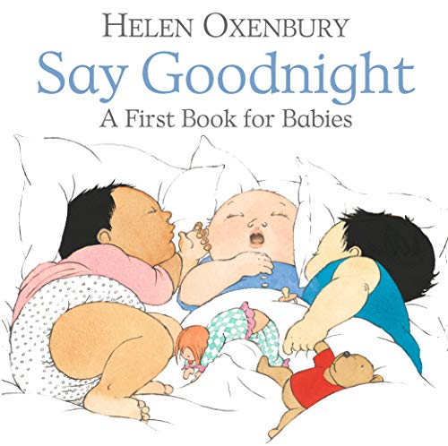 Book cover depicting three babies preparing for sleep in bed.