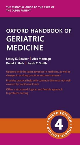 Purple cover of "Oxford Handbook of Geriatric Medicine" fourth edition.