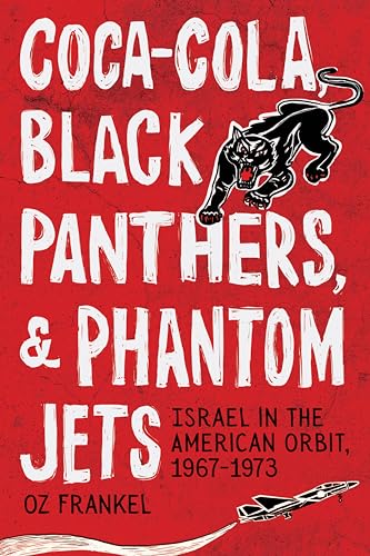 Red book cover with a black panther, jet, and bold white text.