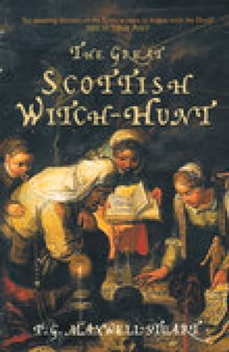 Book cover depicting historical figures and text: “The Great Scottish Witch-Hunt.”