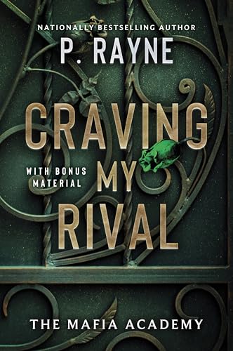 Book cover with gold text over a dark green ornate metal gate with roses.