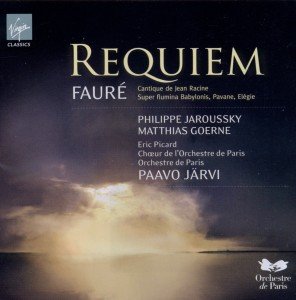 "CD cover with 'Requiem' title, cloudy sky, and 'Orchestre de Paris' logo."