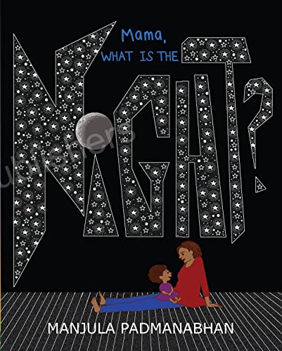 Book cover: mother and child silhouetted against starry night letters.