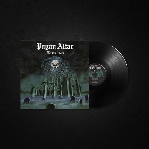 Pagan Altar The Time Lord vinyl record album cover and black vinyl disc.