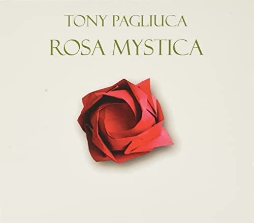 CD cover for Tony Pagliuca’s “Rosa Mystica” featuring a red origami rose.