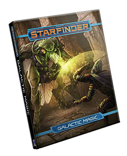 Starfinder RPG Galactic Magic hardcover book cover with insectoid creature.