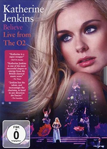 Katherine Jenkins portrait on DVD cover for "Believe - Live From O2".