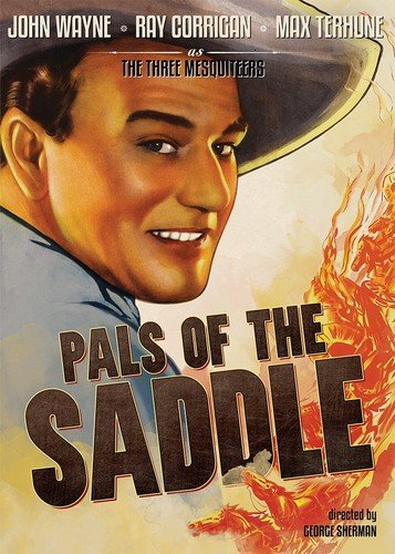 Vintage DVD cover for "Pals Of The Saddle" featuring a cowboy portrait.