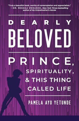 Book cover: "Dearly Beloved" by Pamela Ayo Yetunde, featuring Prince silhouette.