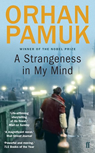 Book cover for A Strangeness in My Mind by Orhan Pamuk, showing a foggy street.