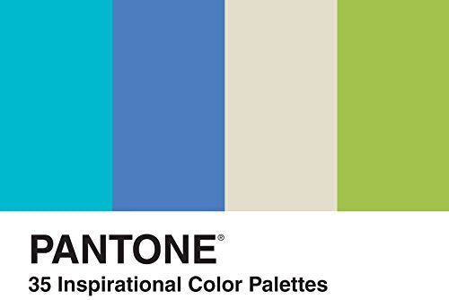 Book cover displaying four color blocks and “Pantone: 35 Inspirational Color Palettes.”
