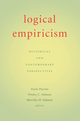 Book cover: "Logical Empiricism" with red text on a pale green background.