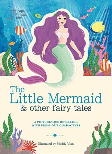 Book cover featuring a purple-tailed mermaid surrounded by colorful sea life.