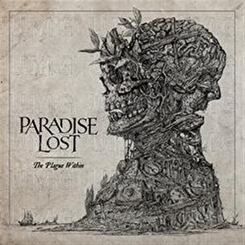 CD cover for Paradise Lost’s “The Plague Within” featuring skull artwork.