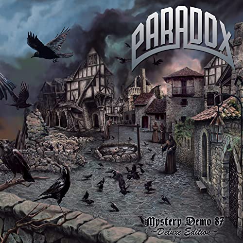 CD cover: Gothic village scene with birds and shadowy figures.