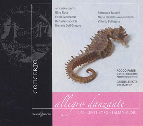 CD cover featuring a seahorse on a white background with a pink bottom banner.