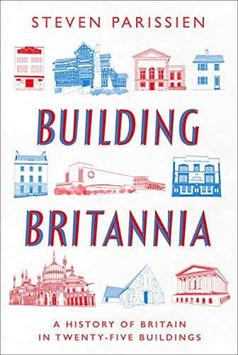 Book cover: "Building Britannia" with illustrations of British buildings.